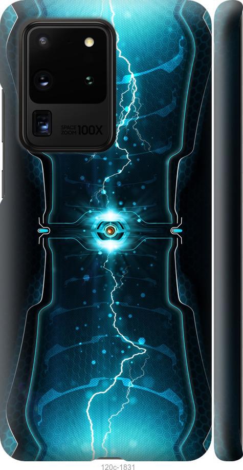 Чехол на Samsung Galaxy S20 Ultra Молнии в цилиндре
