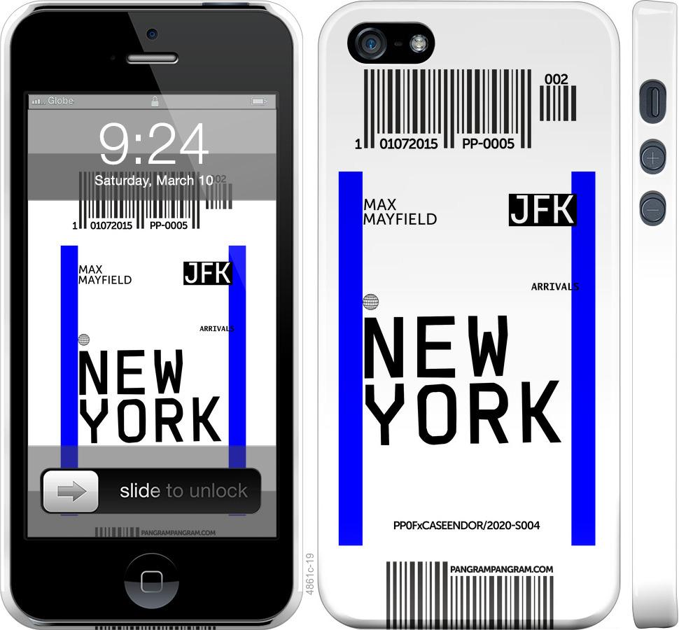 Чехол на iPhone SE New York
