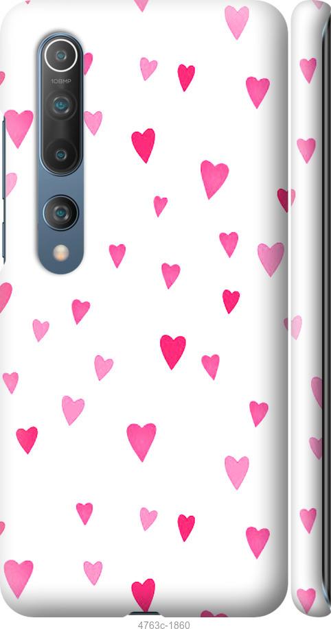 Чехол на Xiaomi Mi 10 Pro Сердечки 2