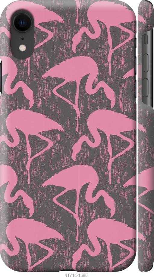 Чехол на iPhone XR Vintage-Flamingos