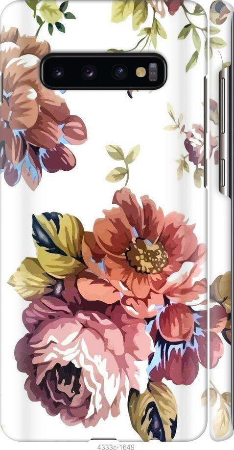 Чехол на Samsung Galaxy S10 Plus Vintage flowers
