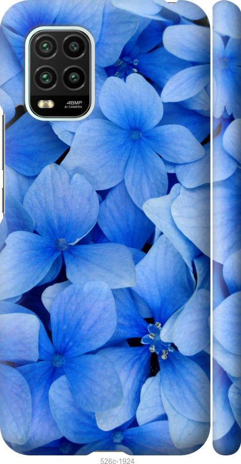 Чехол на Xiaomi Mi 10 Lite Синие цветы