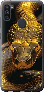 Чехол на Samsung Galaxy M11 M115F Golden snake