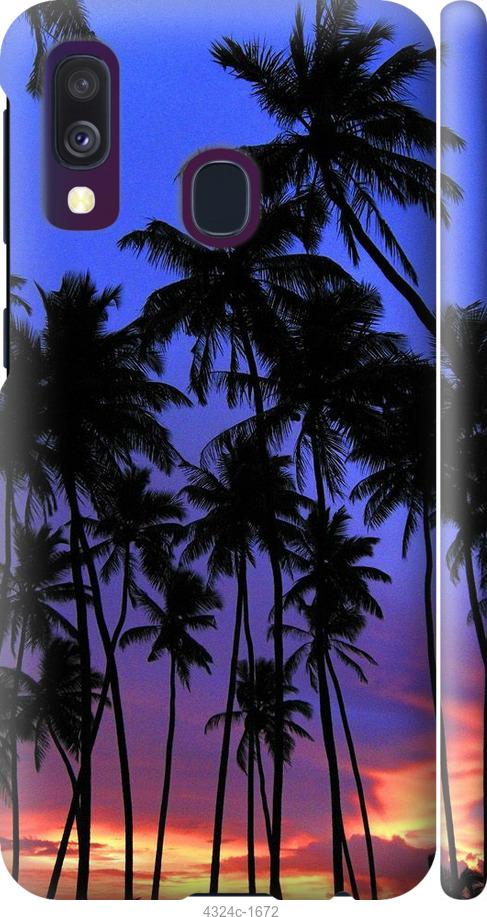 Чехол на Samsung Galaxy A40 2019 A405F Пальмы