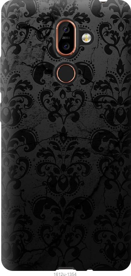 Чехол на Nokia 7 Plus узор черный