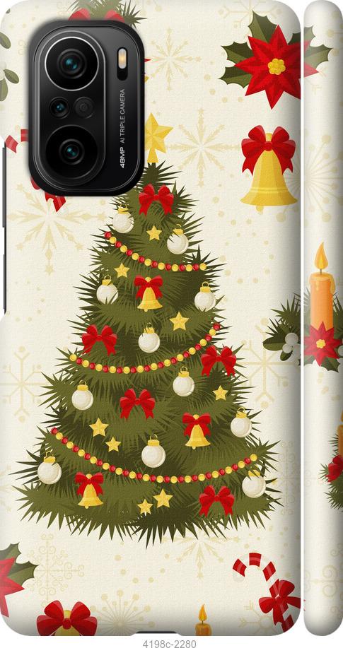 Чехол на Xiaomi Poco F3 Новогодняя елка