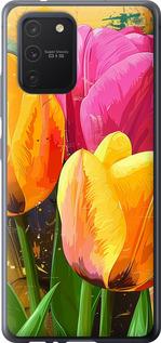 Чехол на Samsung Galaxy S10 Lite 2020 Нарисованные тюльпаны