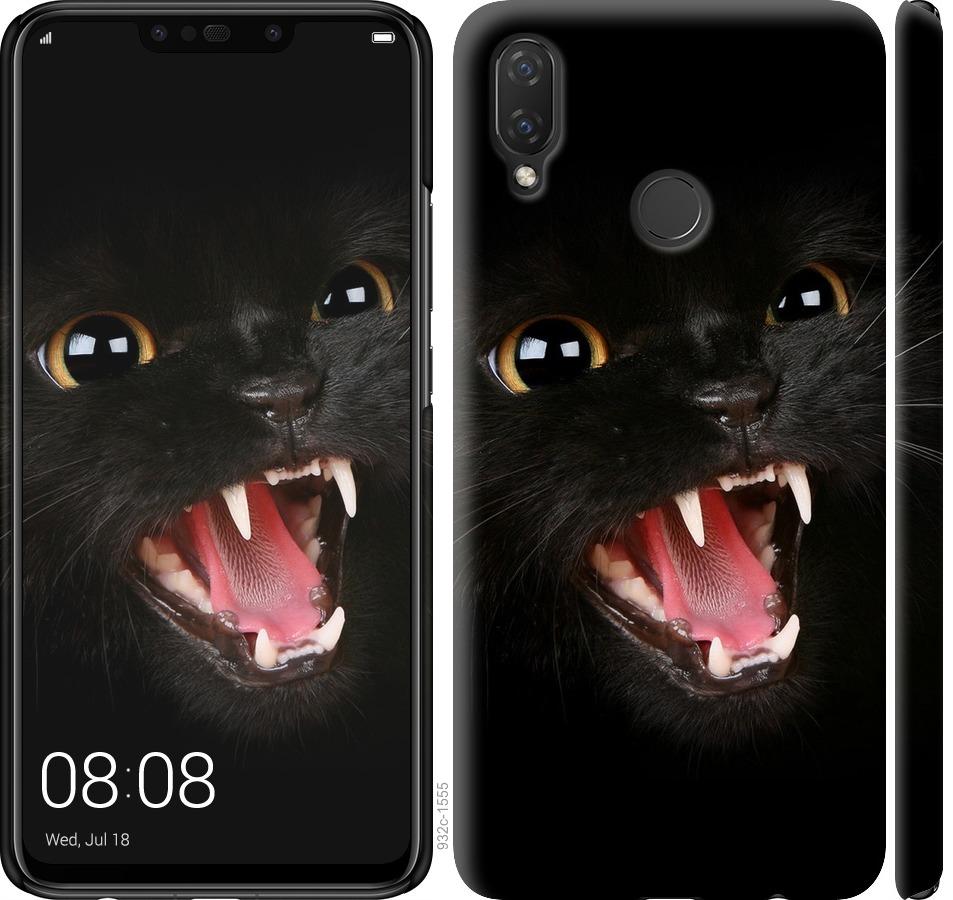 Чехол на Huawei P Smart Plus Чёрная кошка