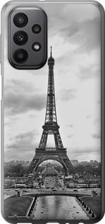 Чехол на Samsung Galaxy A23 A235F Чёрно-белая Эйфелева башня