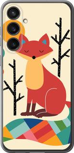 Чехол на Samsung Galaxy S23 FE Rainbow fox