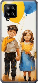 Чехол на Samsung Galaxy A42 A426B Дети с шариками