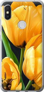 Чехол на Xiaomi Redmi S2 Желтые тюльпаны