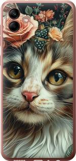 Чехол на Samsung Galaxy A04 A045F Cats and flowers