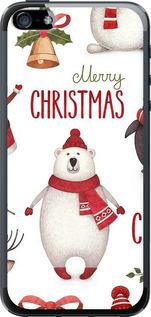 Чехол на iPhone SE Merry Christmas