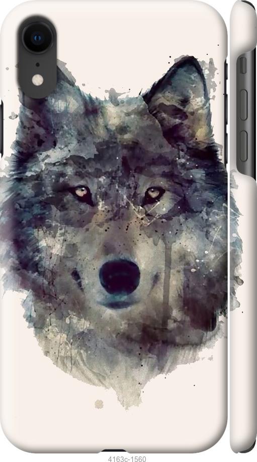 Чехол на iPhone XR Волк-арт