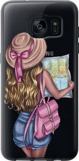 Чехол на Samsung Galaxy S7 Edge G935F Девушка с картой