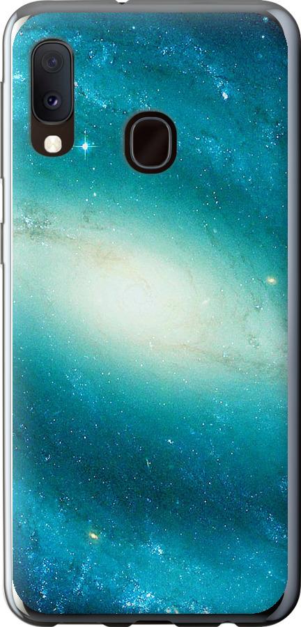 Чехол на Samsung Galaxy A20e A202F Голубая галактика