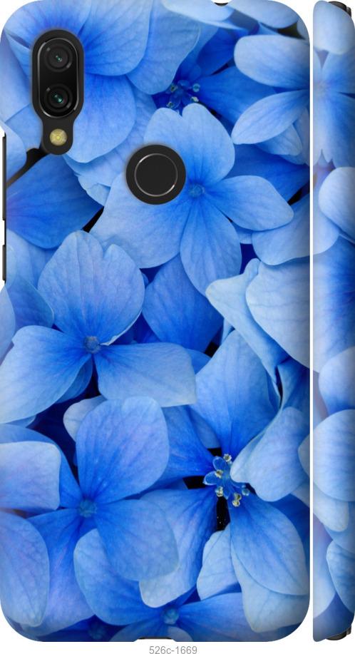 Чехол на Xiaomi Redmi 7 Синие цветы
