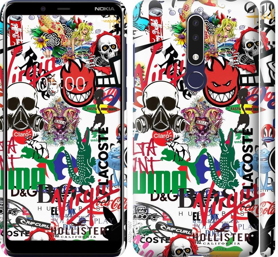 Чехол на Nokia 3.1 Plus Many different logos