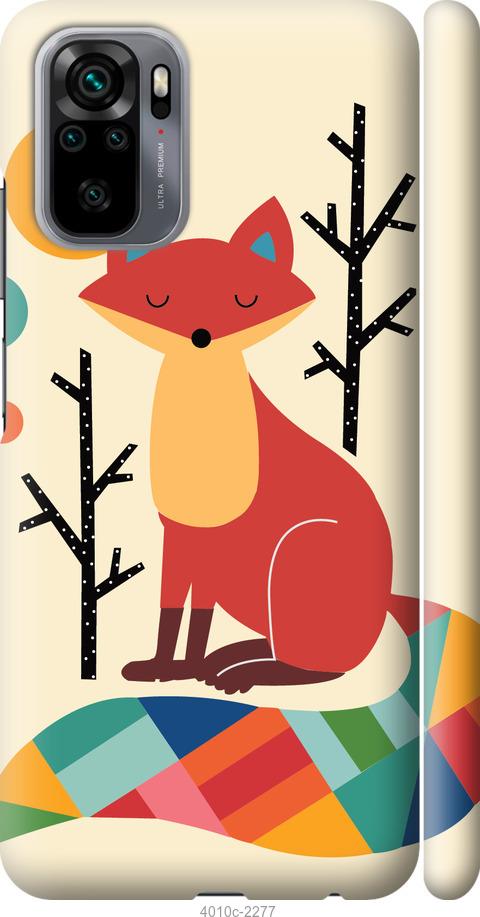 Чехол на Xiaomi Redmi Note 10 Rainbow fox