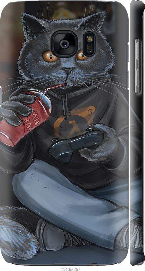 Чехол на Samsung Galaxy S7 Edge G935F gamer cat