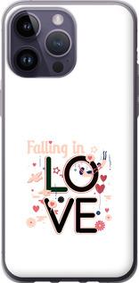 Чехол на iPhone 14 Pro Max falling in love