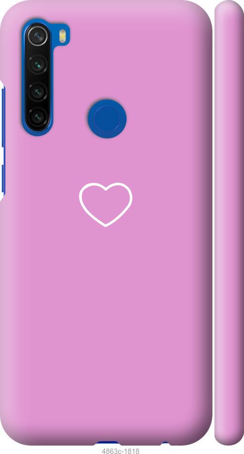 Чехол на Xiaomi Redmi Note 8T Сердце 2