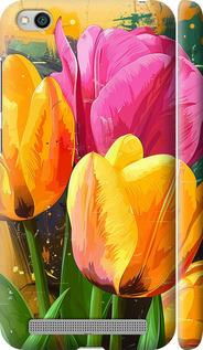 Чехол на Xiaomi Redmi 5A Нарисованные тюльпаны