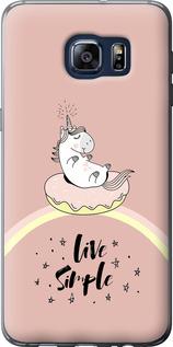 Чехол на Samsung Galaxy S6 Edge Plus G928 Единорожка в пончике