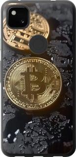 Чехол на Google Pixel 4A Вулканический Bitcoin