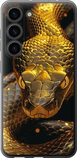 Чехол на Samsung Galaxy S23 Golden snake