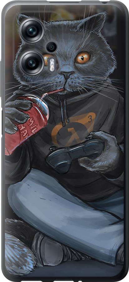 Чехол на Xiaomi Redmi Note 11T Pro gamer cat