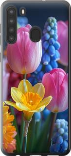 Чехол на Samsung Galaxy A21 Весенние цветы