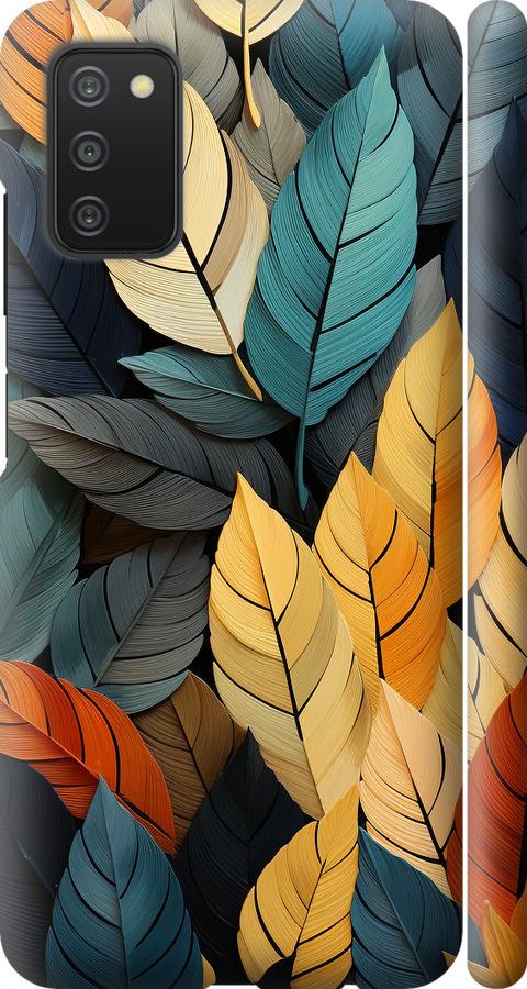 Чехол на Samsung Galaxy A03s A037F Кольорове листя