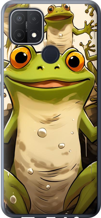 Чехол на Oppo A15 Веселая жаба