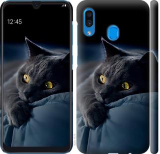 Чехол на Samsung Galaxy A30 2019 A305F Дымчатый кот