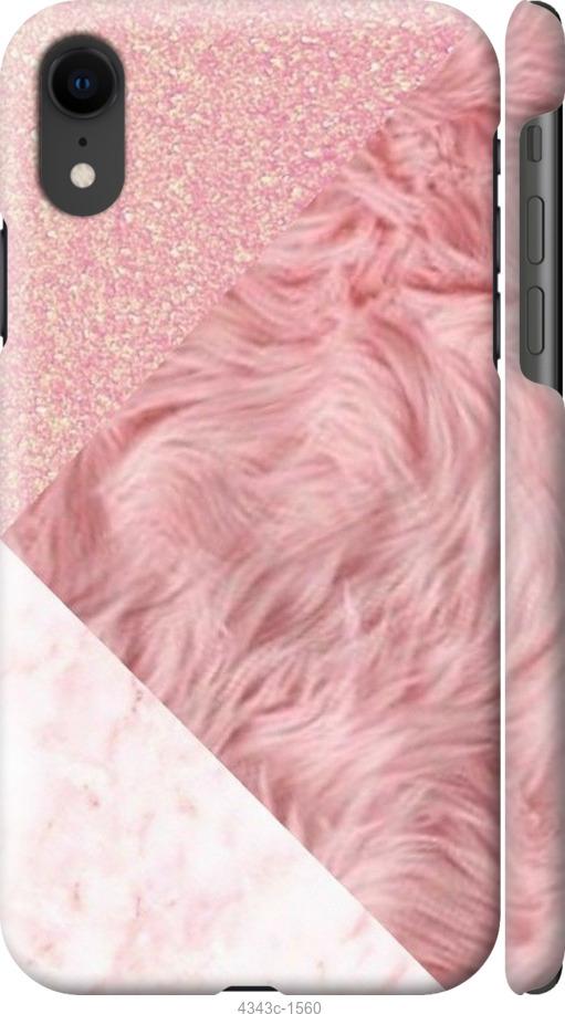 Чехол на iPhone XR Розовые текстуры