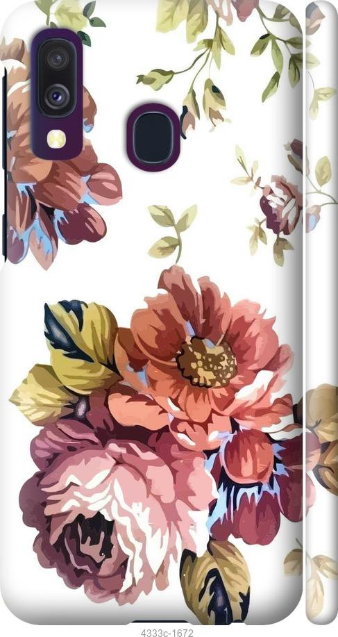 Чехол на Samsung Galaxy A40 2019 A405F Vintage flowers