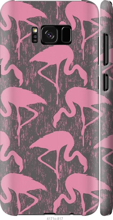 Чехол на Samsung Galaxy S8 Plus Vintage-Flamingos