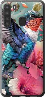Чехол на Samsung Galaxy A21 Сказочная колибри
