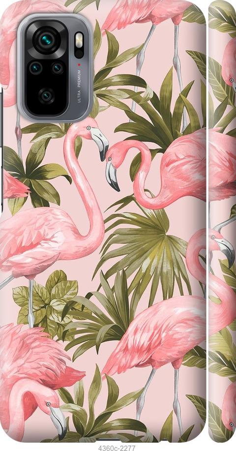 Чехол на Xiaomi Redmi Note 10 фламинго 2