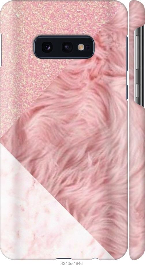 Чехол на Samsung Galaxy S10e Розовые текстуры