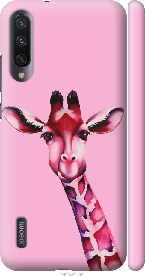Чехол на Xiaomi Mi A3 Розовая жирафа