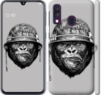 Чехол на Samsung Galaxy A40 2019 A405F military monkey