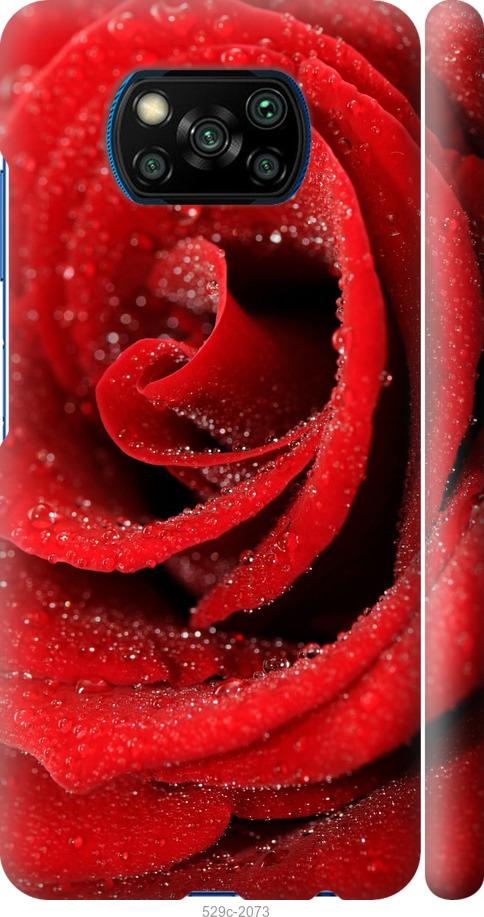 Чехол на Xiaomi Poco X3 Красная роза