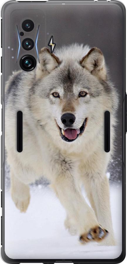 Чехол на Xiaomi Poco F4 GT Бегущий волк