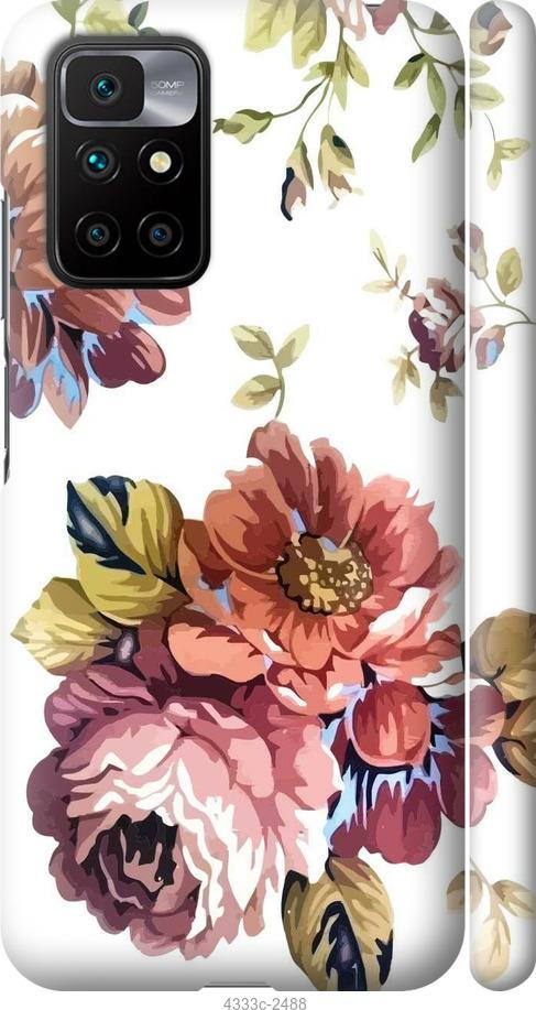 Чехол на Xiaomi Redmi 10 Vintage flowers