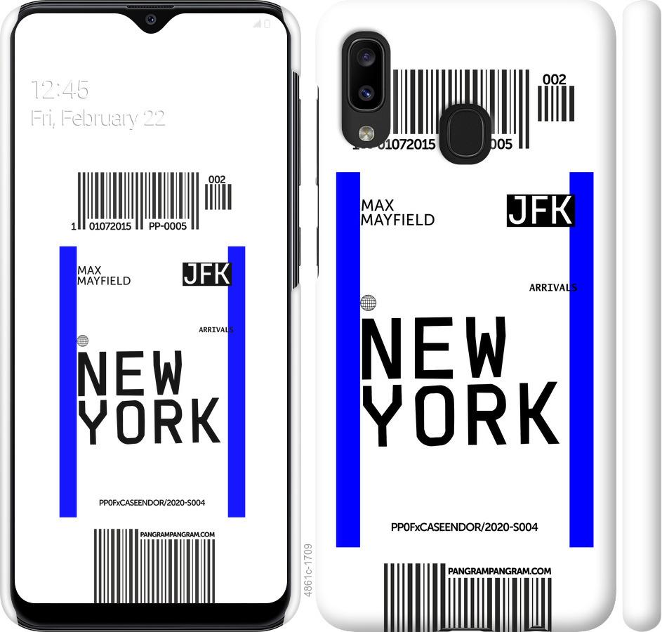 Чехол на Samsung Galaxy A20e A202F New York