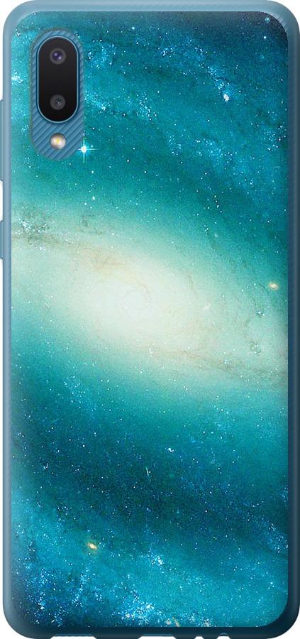 Чехол на Samsung Galaxy A02 A022G Голубая галактика