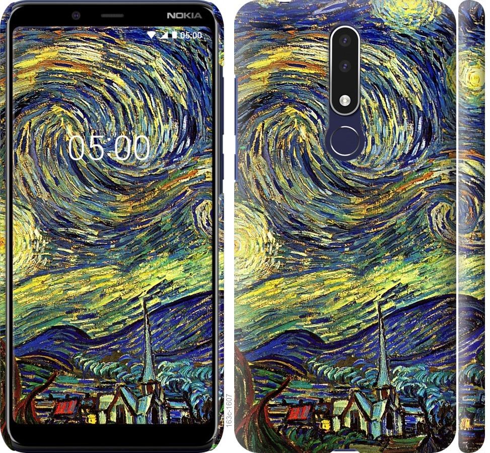 Чехол на Nokia 3.1 Plus Винсент Ван Гог. Звёздная ночь